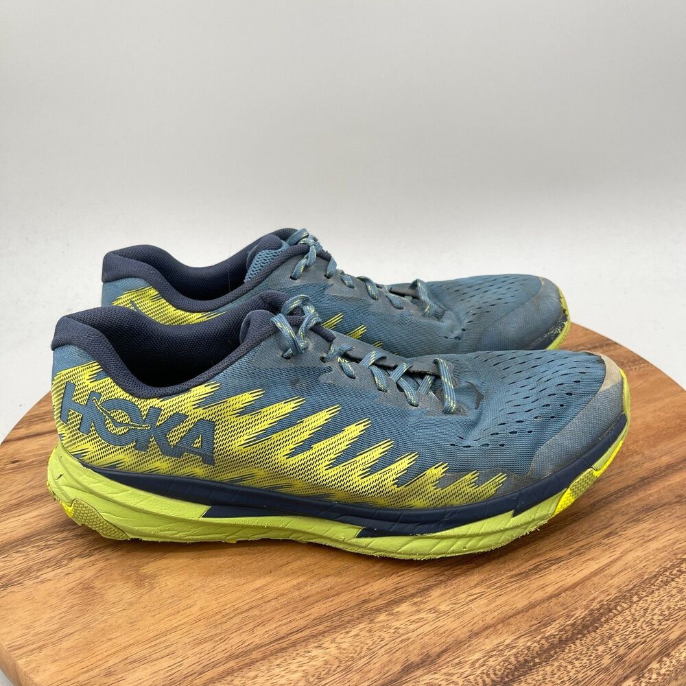Hoka One One Torrent 3 Shoes Mens Size 11.5 D Green Trail Running Comfort Hiking